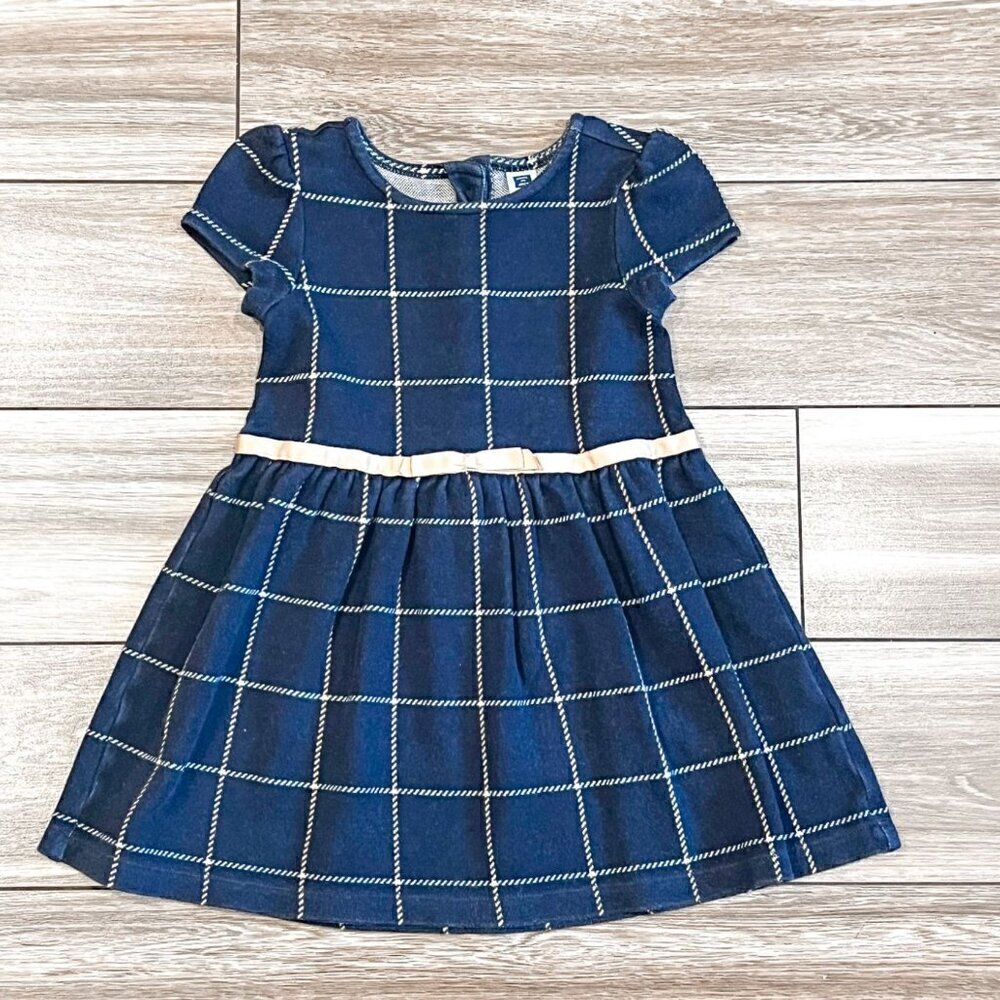 Janie & Jack Window Pane Dress Size 4